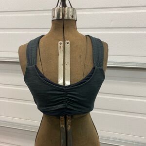 Free People Movement Sports Bra Black Cross Back Small